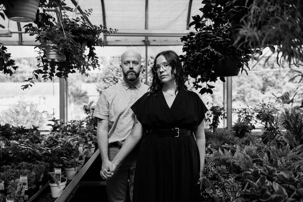 moody engagement session