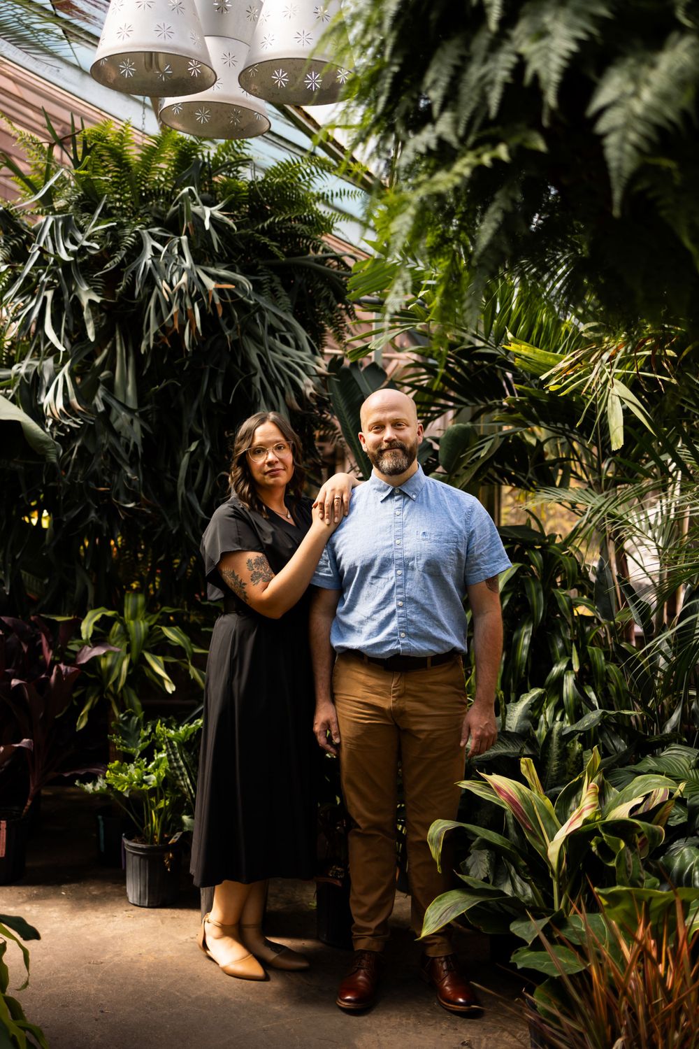 moody engagement session