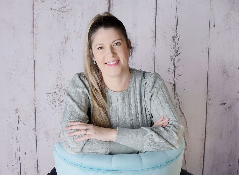 Professional headshot for book cover by Nicola in Woodside, clean studio portrait with soft lighting creating a polished, timeless image