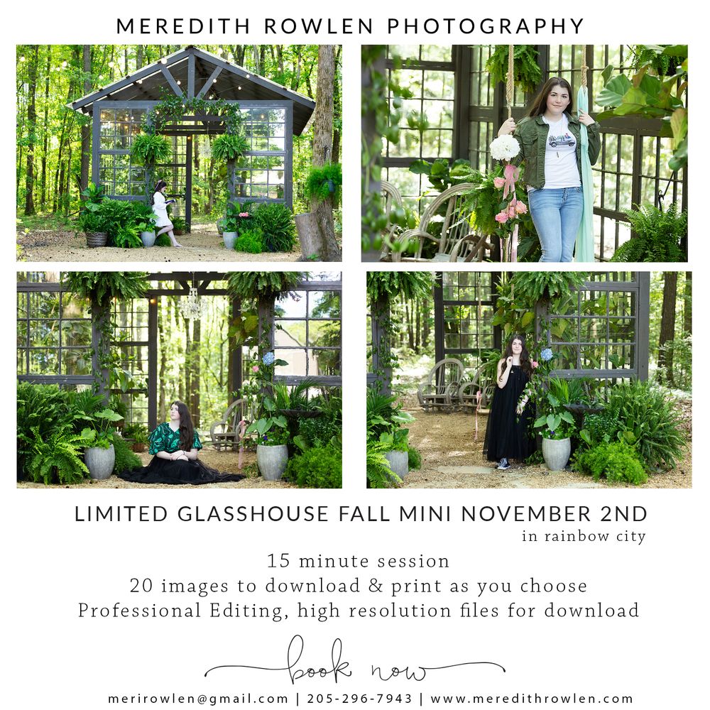 Meredith Rowlen is an award winning Childrens Photographer in Birmingham AL with over 20 years of photography experience.