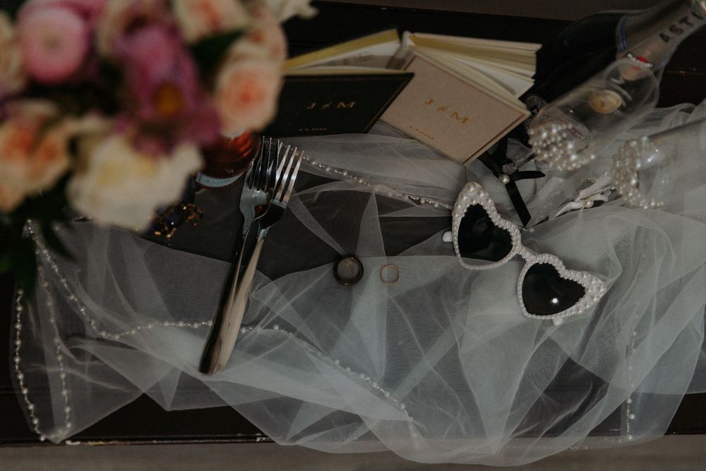 artistically Alexia photography elopement flat lay