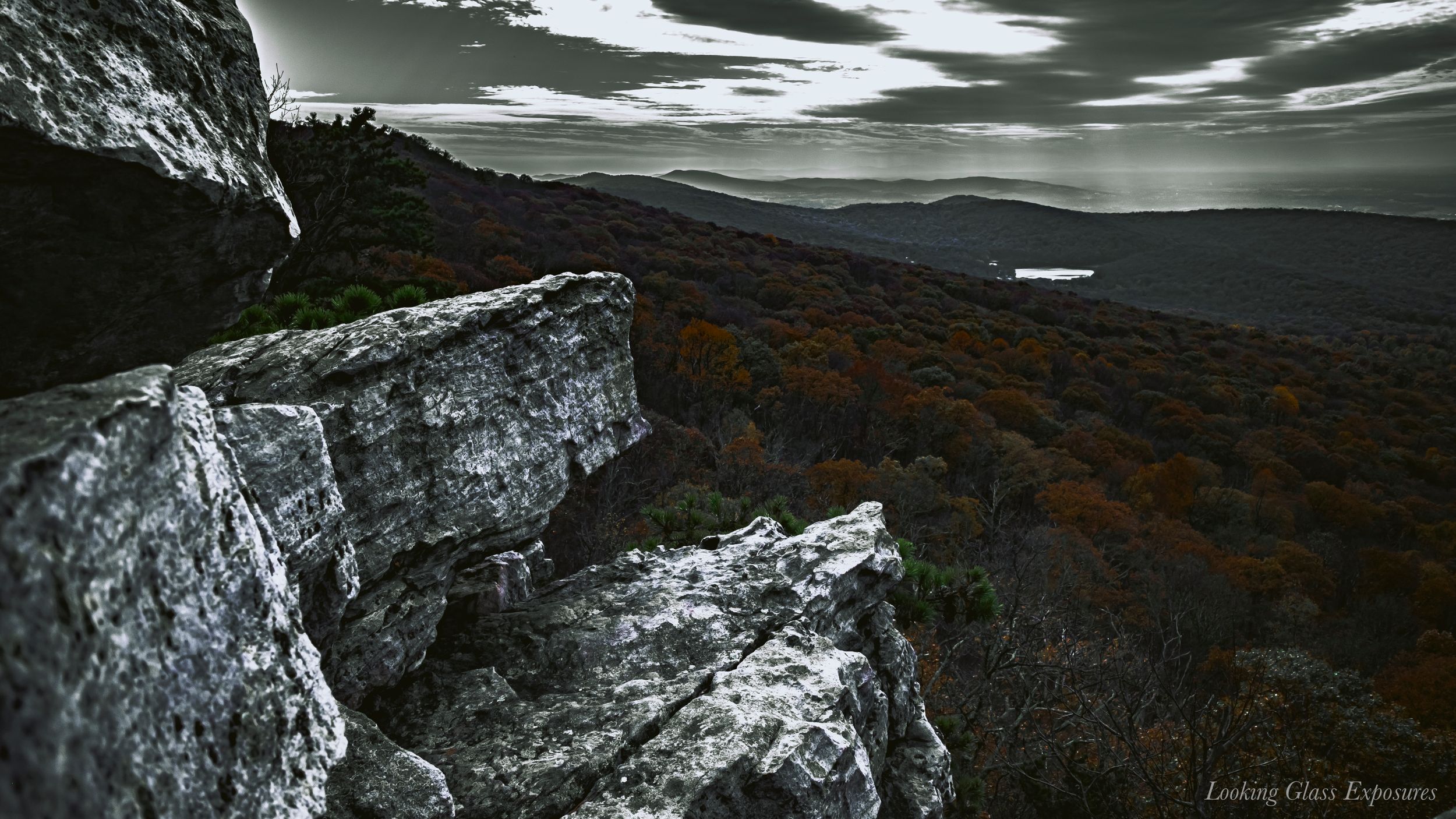 With The Mountains Shadow, is a Dreamscape vision as photography in the mountains of Maryland.
