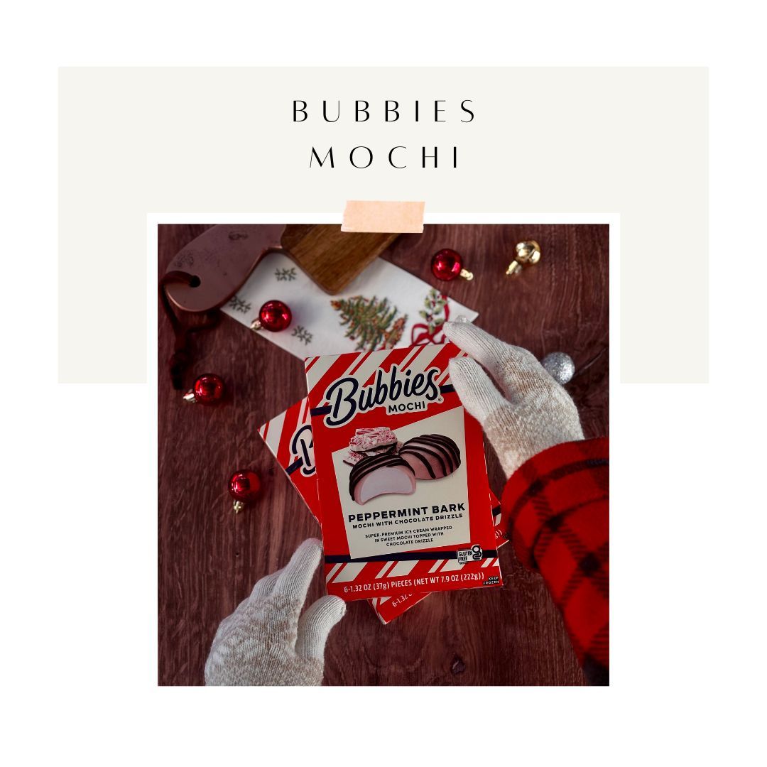 Bubbies Peppermint Bark Mochi