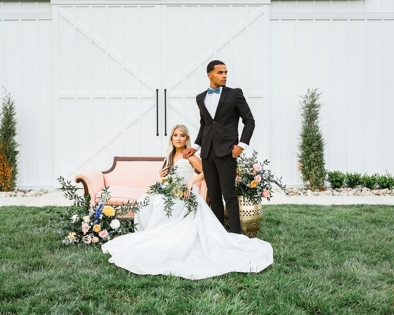 Chic style for this beautiful couple's Nashville wedding.