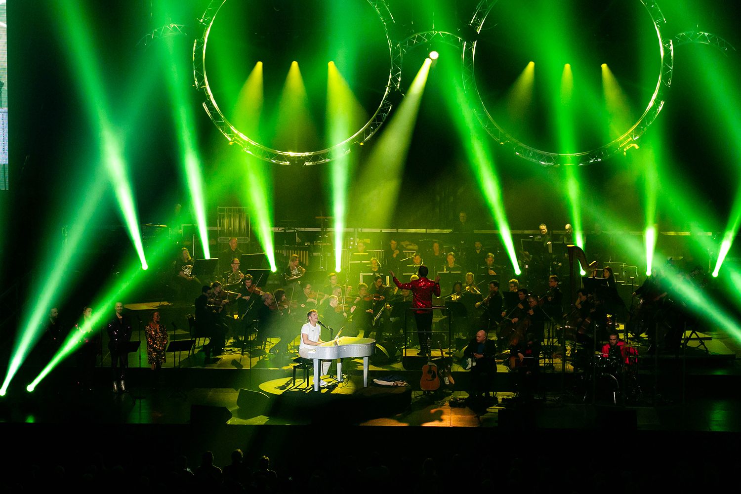 Peter Johanssons celebration the music of elton John I SAAB arena I Linköping. Fotograf Rebecca Nordin.