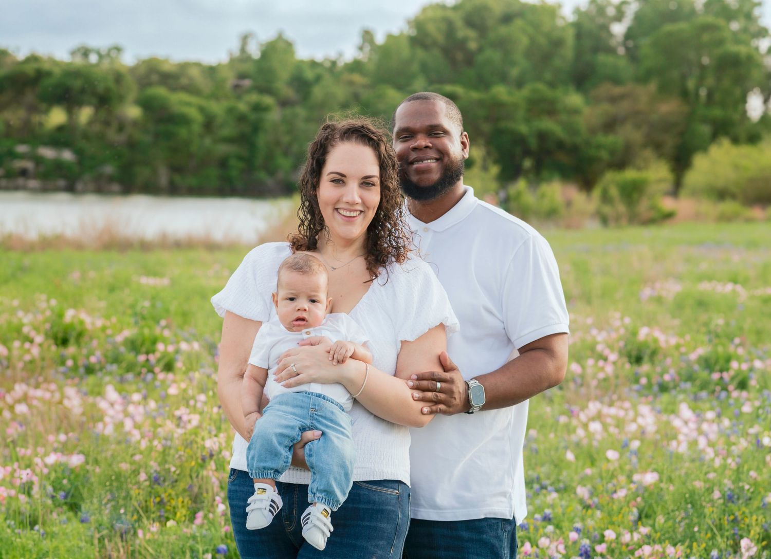 Family Bluebonnet Mini Session Brushy Creek Lake Park Cedar Park Texas