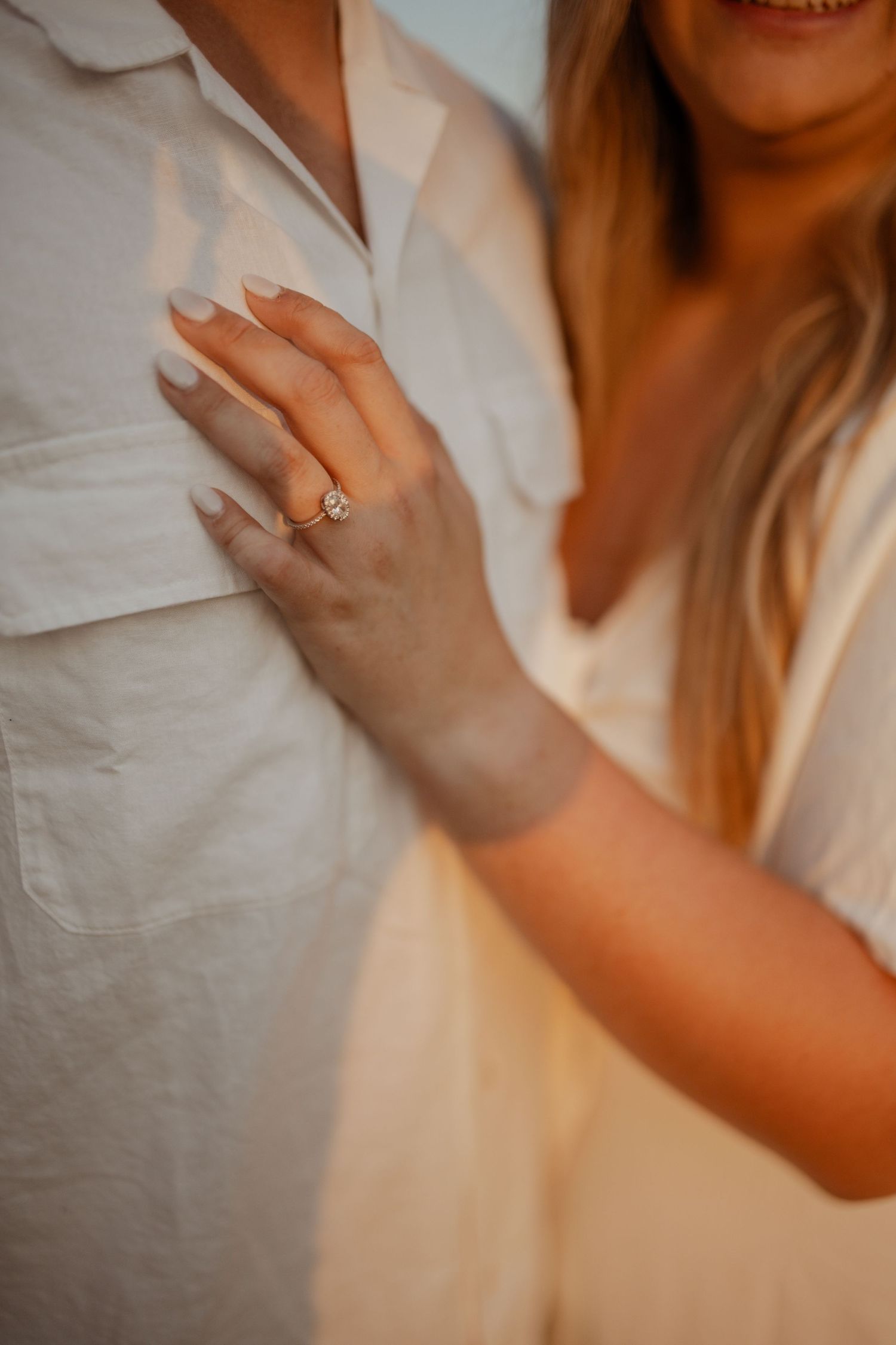 Engagement photo session capturing love and connection between clients, with beautiful and memorable moments.