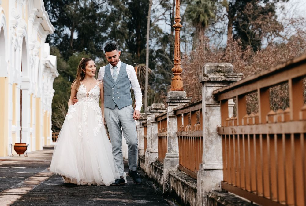 Noivos na quinta. Fotografia de Isidro Dias, fotógrafo de casamento de Cantanhede Coimbra