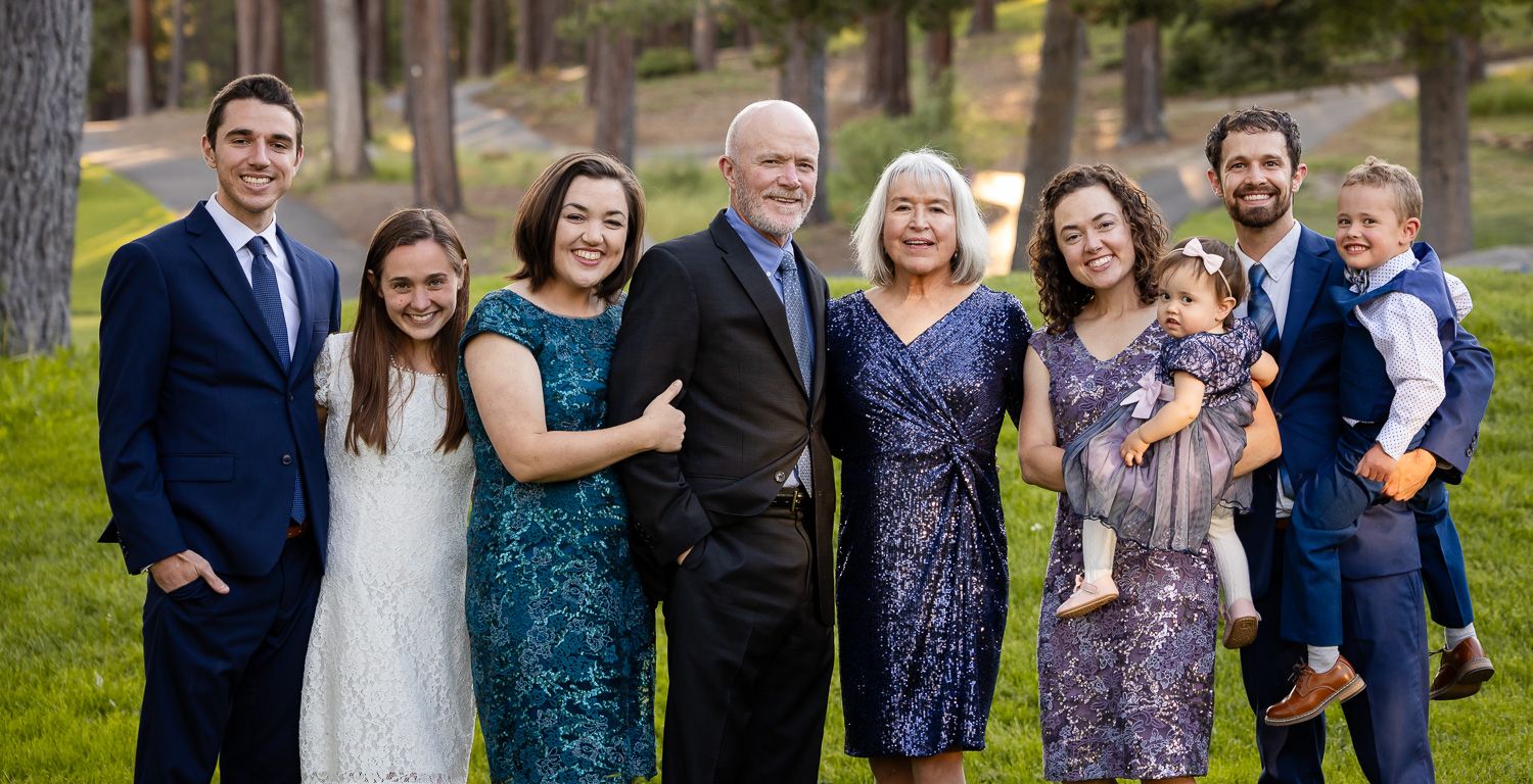Lifestyle Family Photo Shoot by Cindy Tucey Photography in Tahoe Donner at golden hour