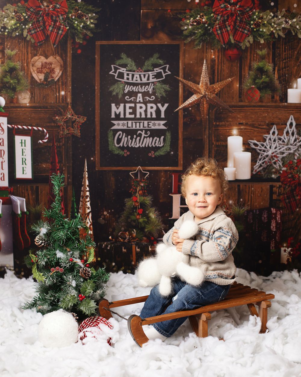 Festive photo session Bexley 2025 with children smiling