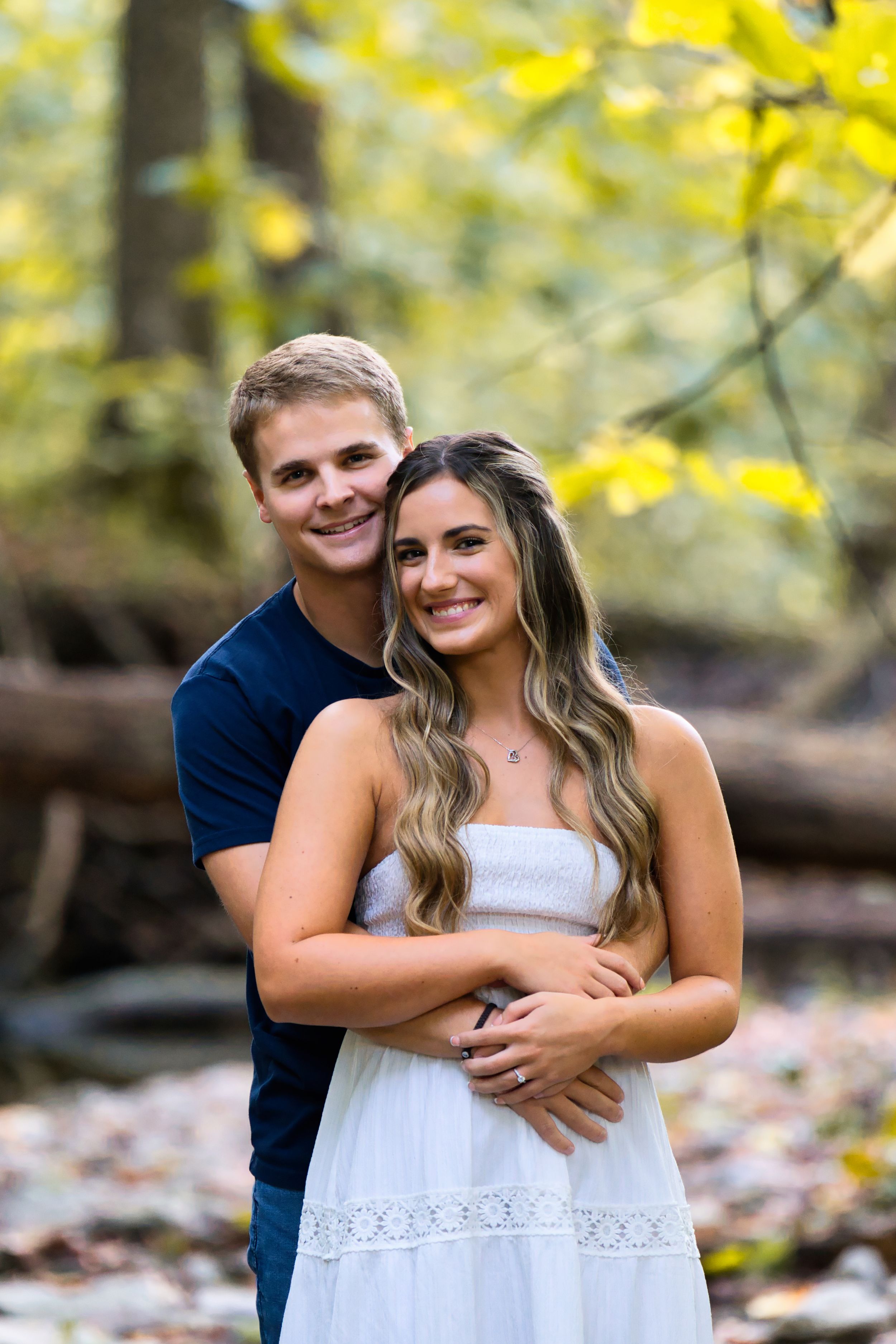 Lexi and Jarrett's engagement session at the California Woods Nature Preserve in Cincinnati Ohio : Cincinnati Wedding Photographer