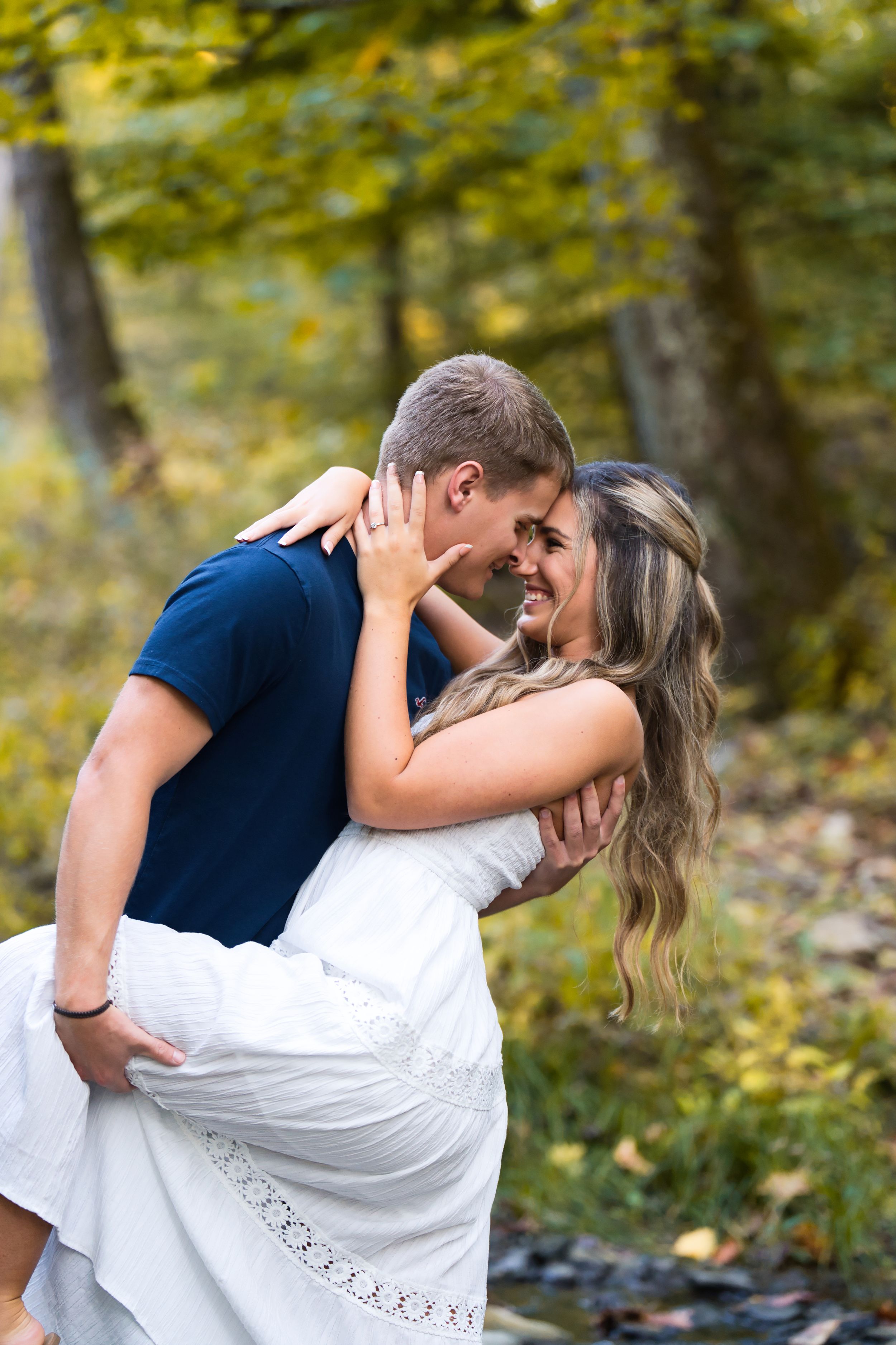 Lexi and Jarrett's engagement session at the California Woods Nature Preserve in Cincinnati Ohio : Cincinnati Wedding Photographer