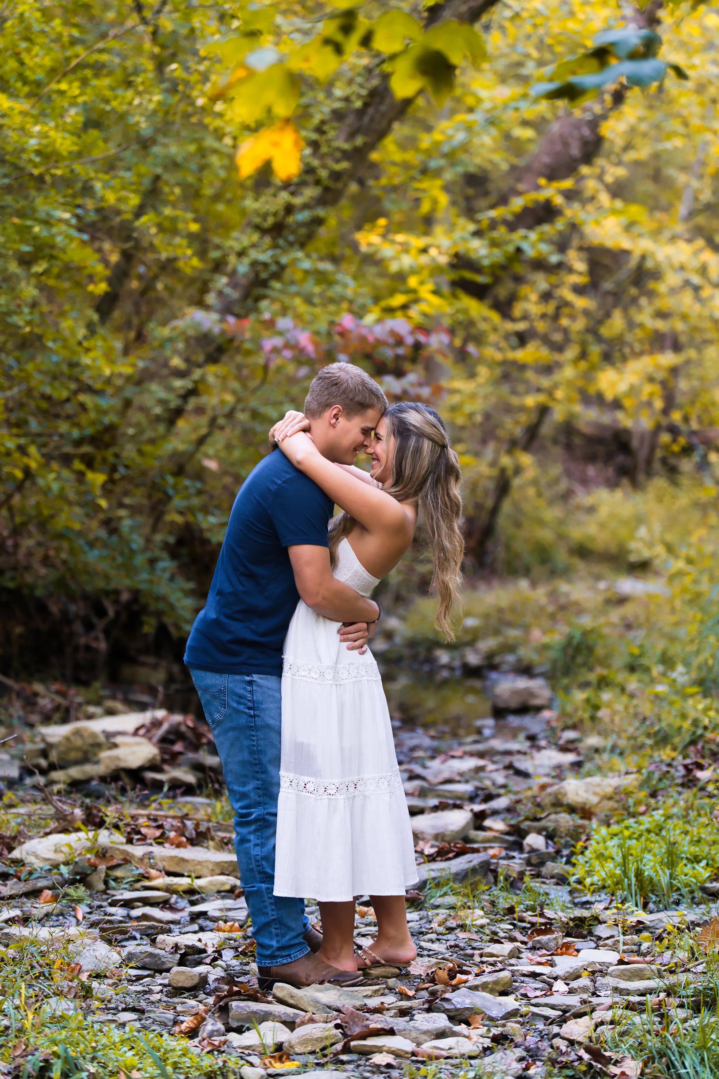 Lexi and Jarrett's engagement session at the California Woods Nature Preserve in Cincinnati Ohio : Cincinnati Wedding Photographer