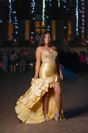 Senior prom portrait photography session featuring high school senior in Charleston South Carolina