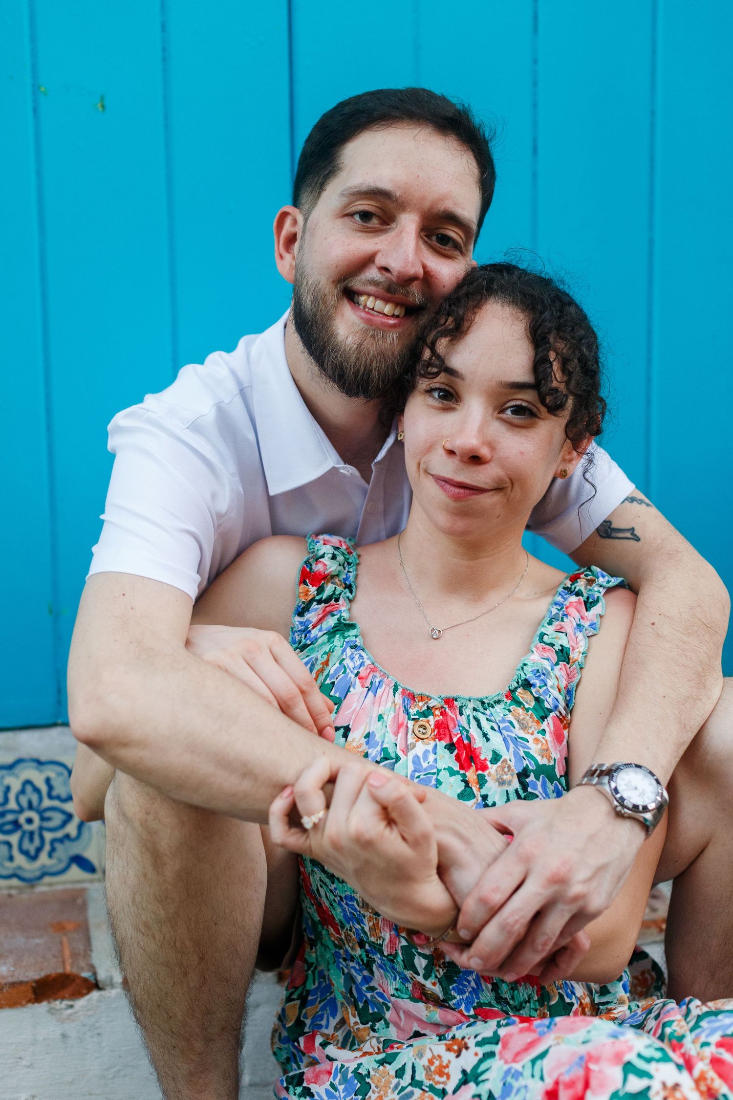 Couples portrait. Old San Juan, Puerto Rico.