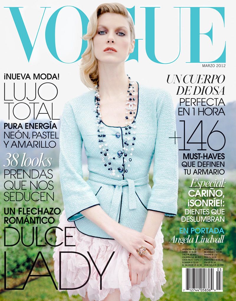 Fashion magazine covers in soft blue and mint tones showing editorial layouts with ethereal styling and romantic aesthetics.