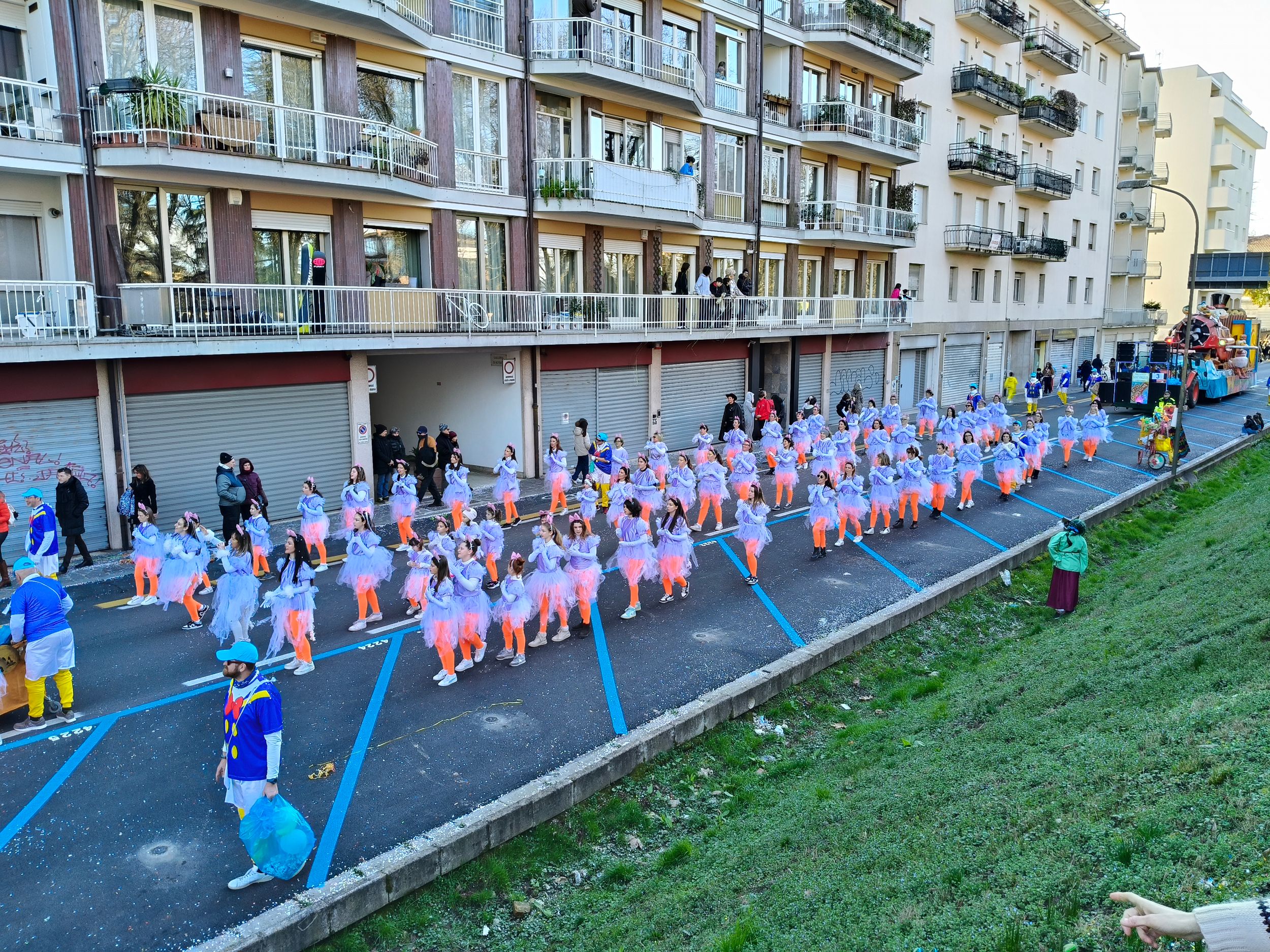 Treviso Carnival Parade 2026. The Pro Loco of Sant’Angelo di Treviso with the show “Scrooge McDuck and the treasure that doesn't shine”.
