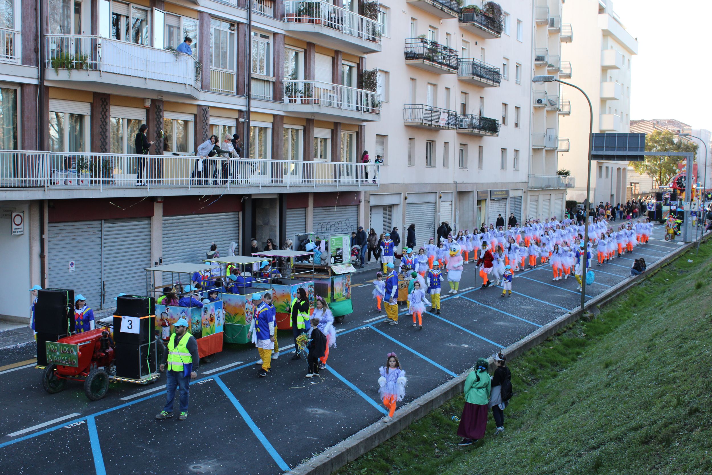 Treviso Carnival Parade 2026. The Pro Loco of Sant’Angelo di Treviso with the show “Scrooge McDuck and the treasure that doesn't shine”.