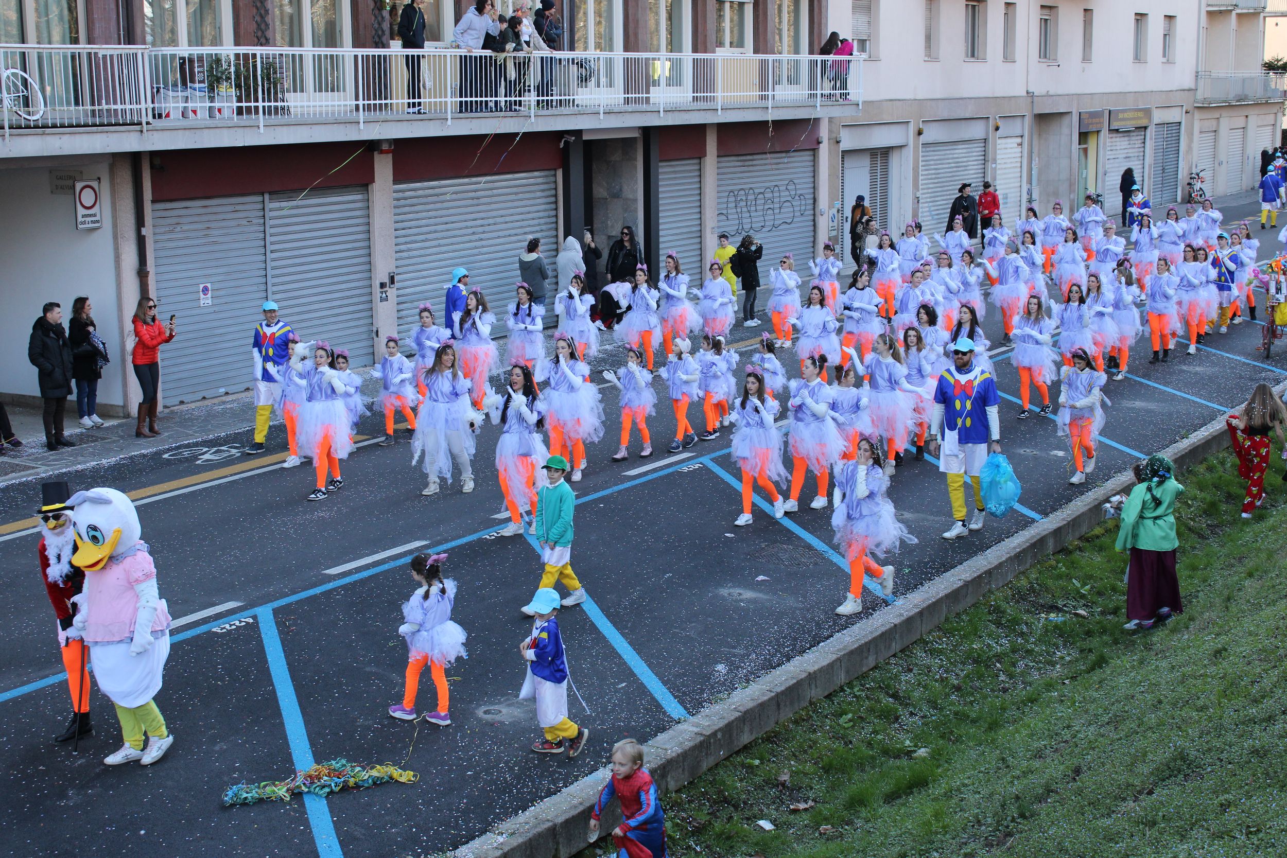Treviso Carnival Parade 2026. The Pro Loco of Sant’Angelo di Treviso with the show “Scrooge McDuck and the treasure that doesn't shine”.