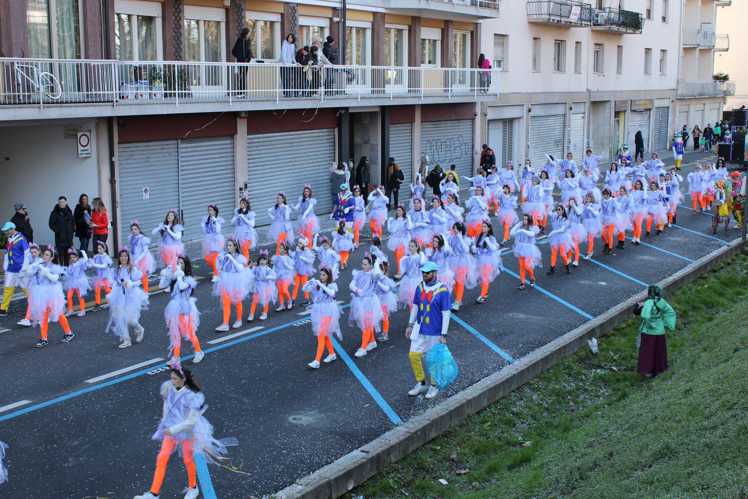 Treviso Carnival Parade 2026. The Pro Loco of Sant’Angelo di Treviso with the show “Scrooge McDuck and the treasure that doesn't shine”.