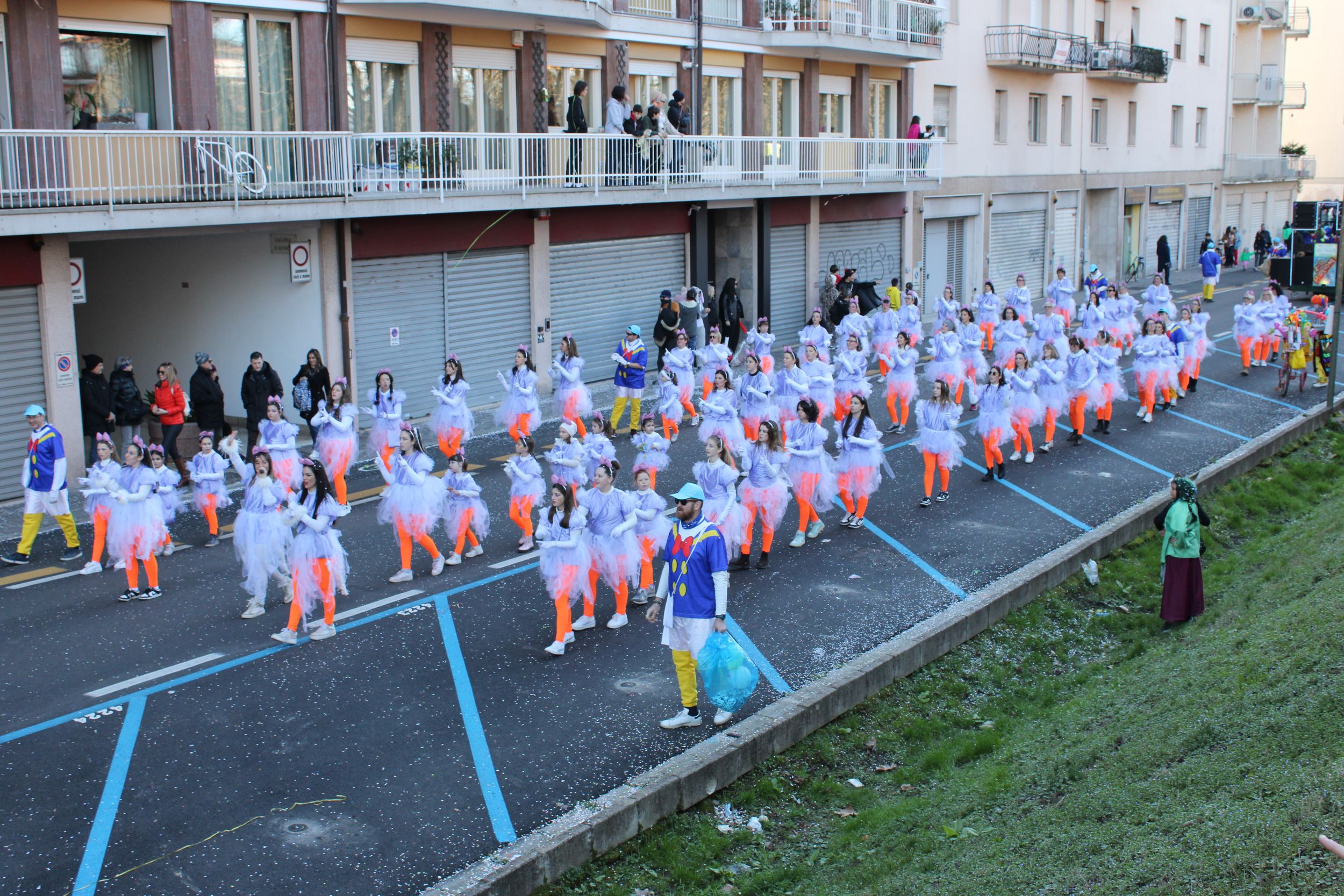 Treviso Carnival Parade 2026. The Pro Loco of Sant’Angelo di Treviso with the show “Scrooge McDuck and the treasure that doesn't shine”.