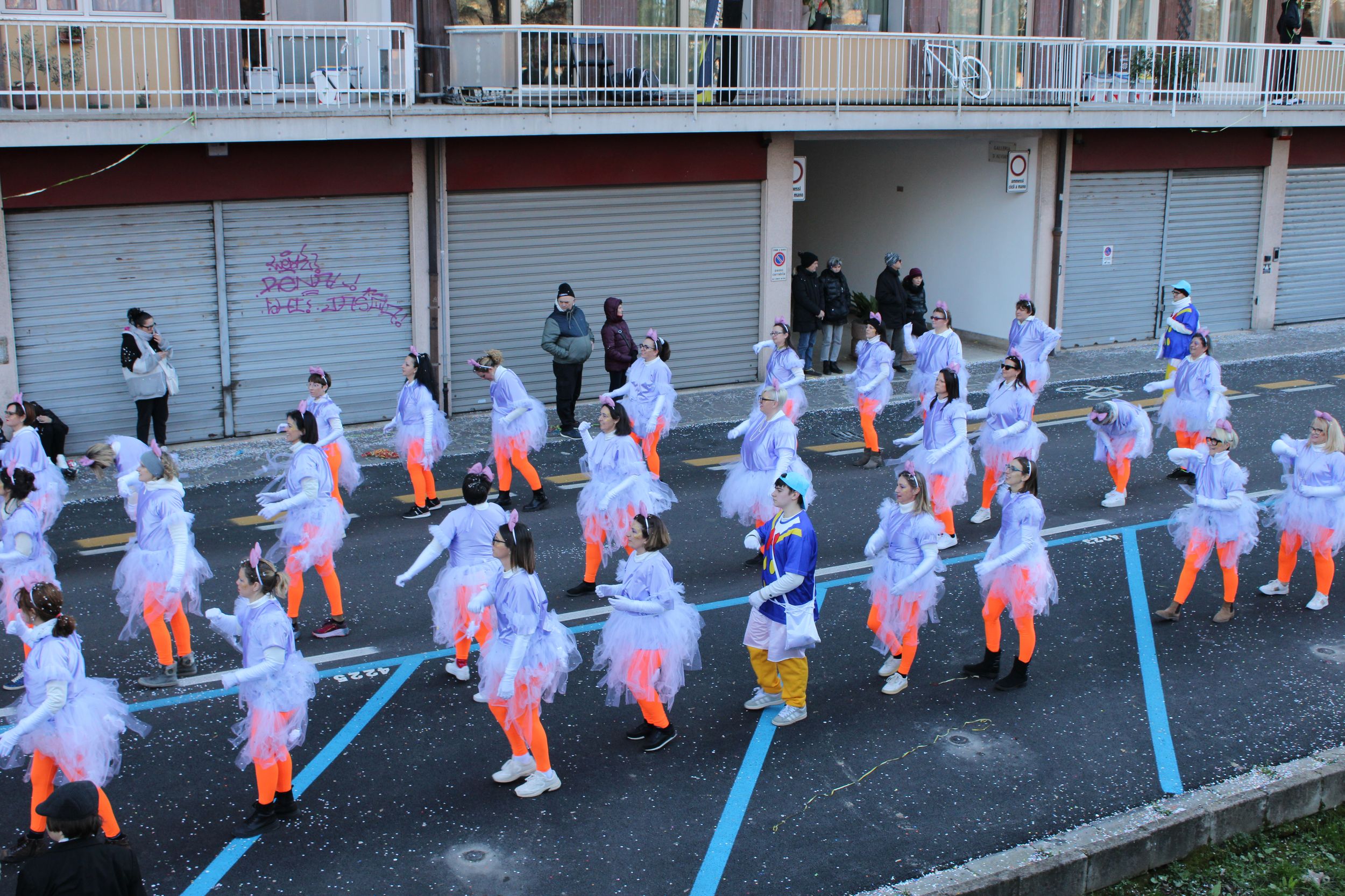 Treviso Carnival Parade 2026. The Pro Loco of Sant’Angelo di Treviso with the show “Scrooge McDuck and the treasure that doesn't shine”.