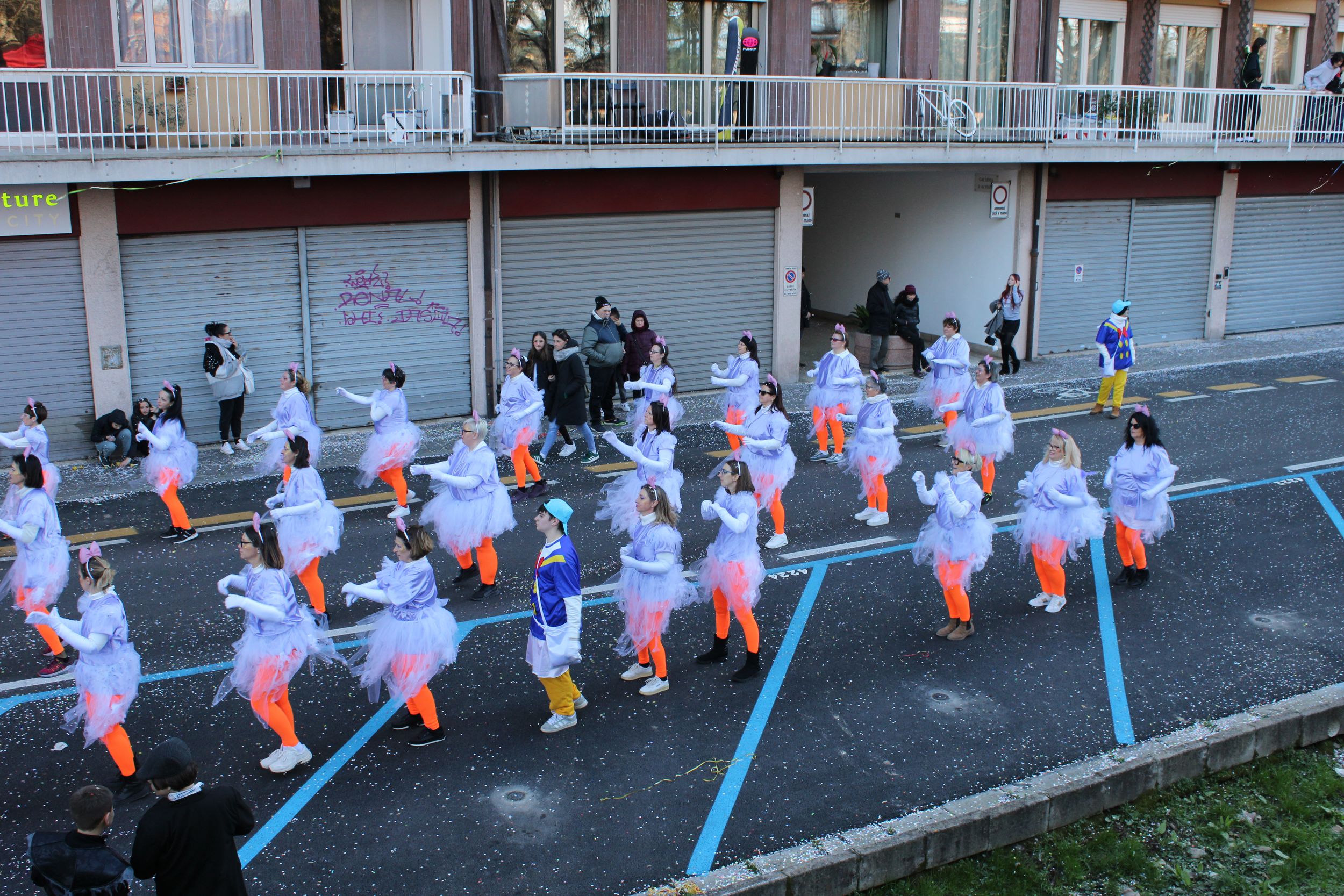 Treviso Carnival Parade 2026. The Pro Loco of Sant’Angelo di Treviso with the show “Scrooge McDuck and the treasure that doesn't shine”.