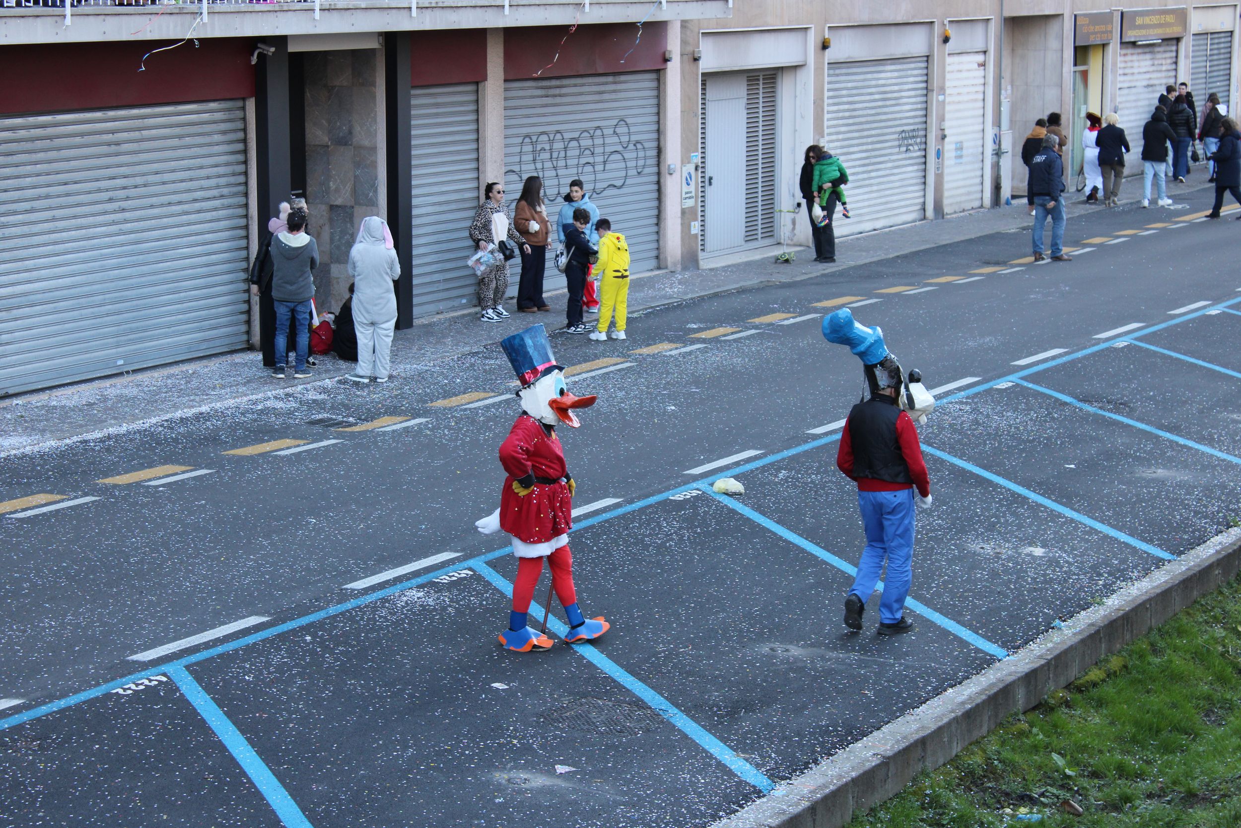 Treviso Carnival Parade 2026. The Pro Loco of Sant’Angelo di Treviso with the show “Scrooge McDuck and the treasure that doesn't shine”.