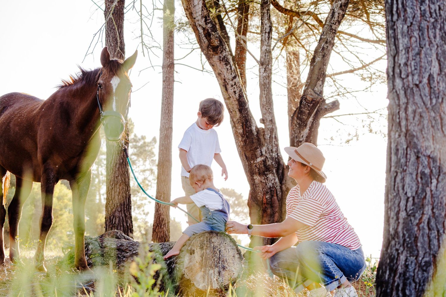 Family portrait session photographed outdoors in the Garden Route