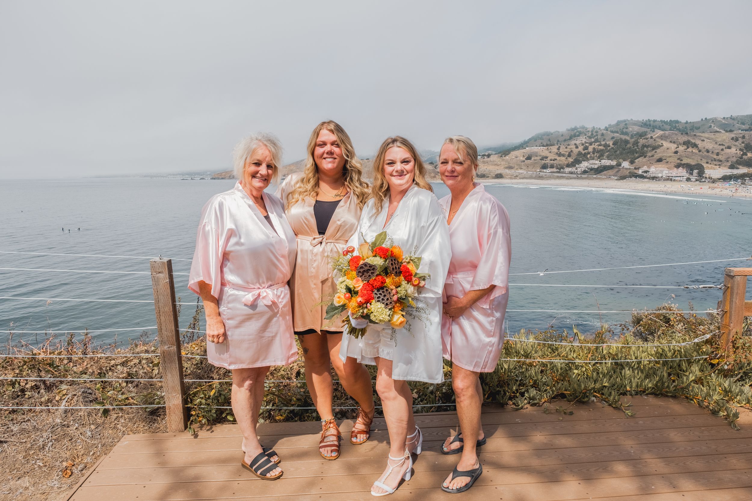 bridesmaid during elopement.