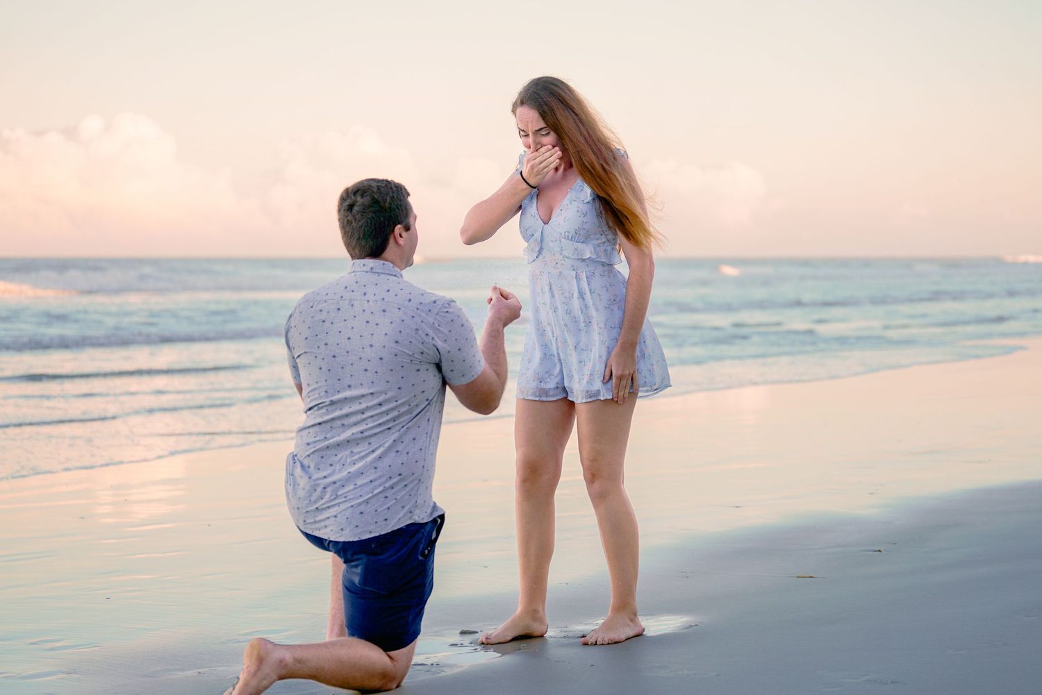 Beautiful Florida sunset proposal photos