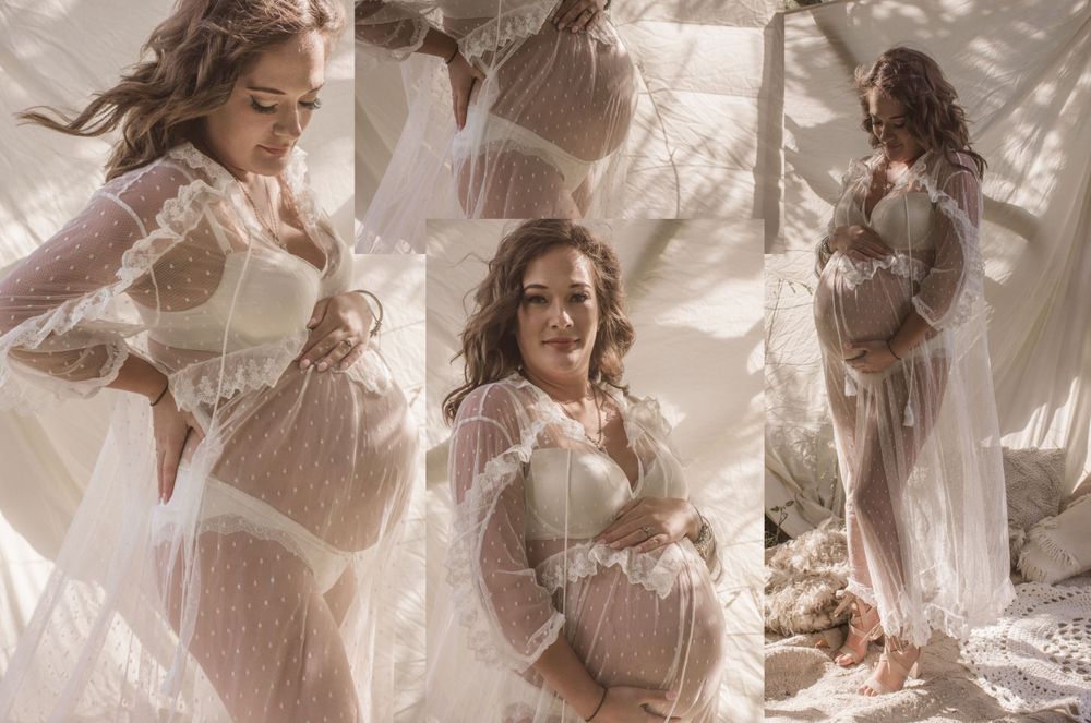 Elevate your maternity and newborn sessions with Stay&cee Creative's complimentary client wardrobe