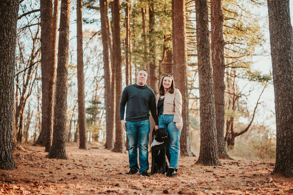 Couple's photoshoot at Croydon Creek Park in Rockville, MD. Photographed by Joey Rushfield of the DMV area.