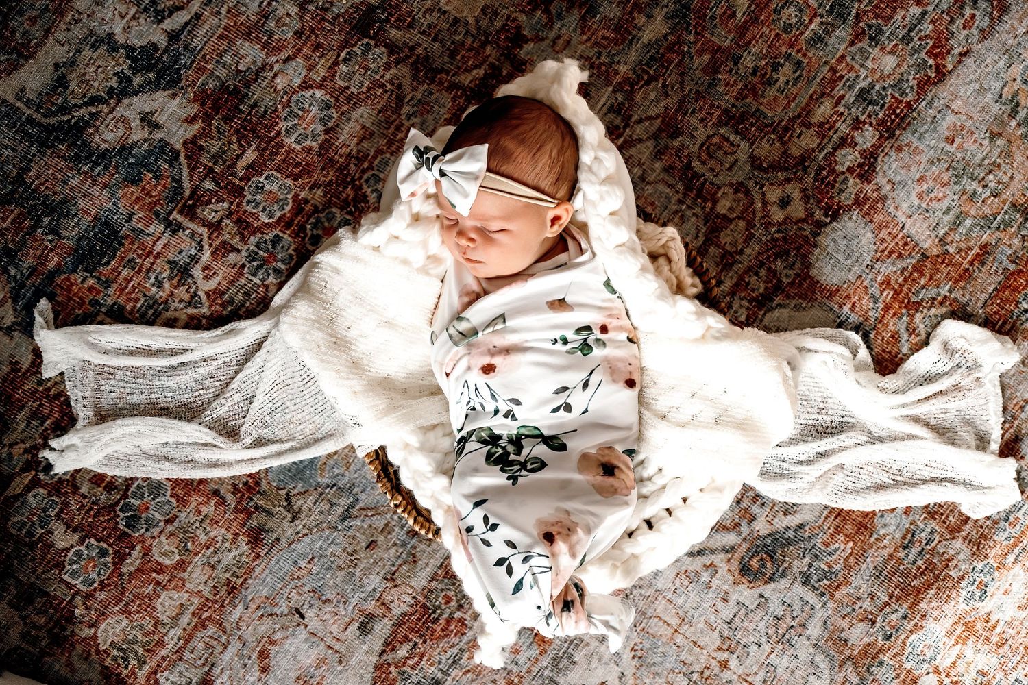 in home newborn baby girl picture