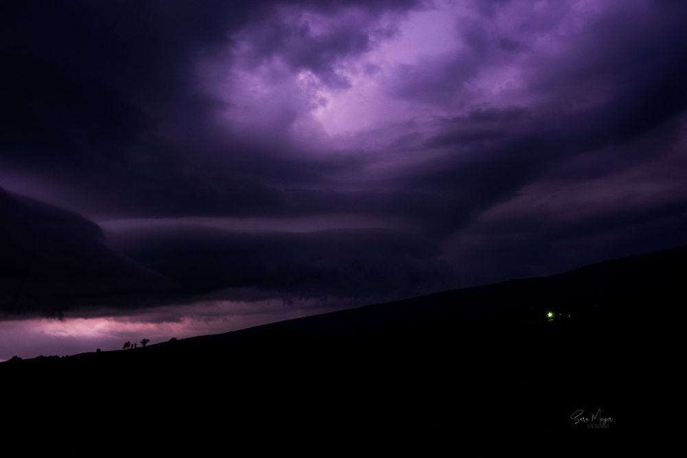 Lightning strike in Woodward