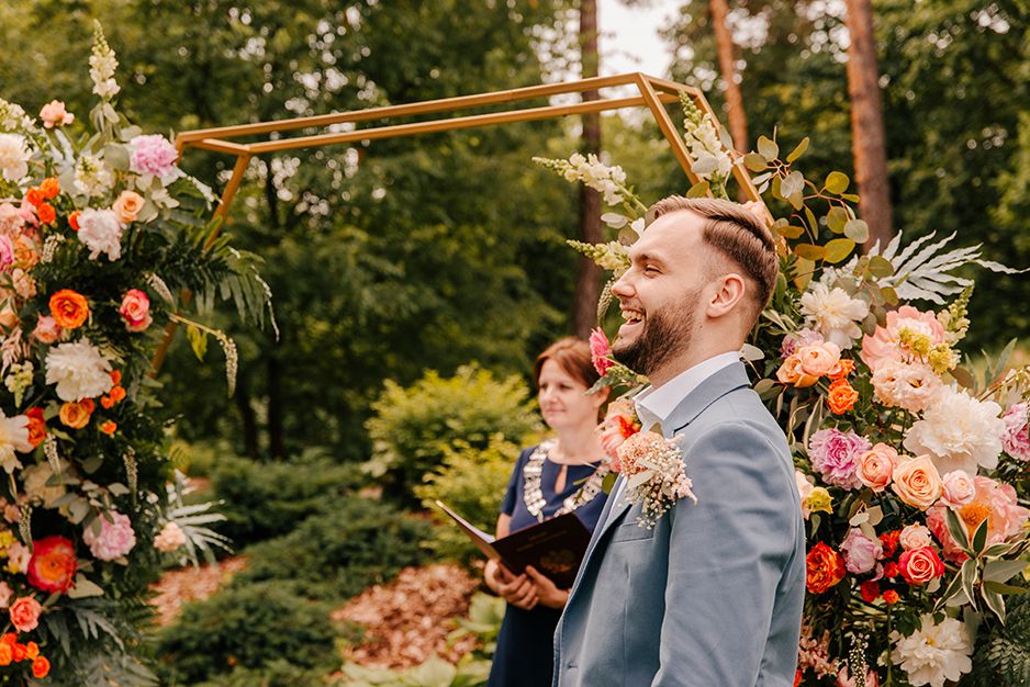 otwock nowy gurewicz wesele hoga studio fotograf slubny slub w plenerze dekoracje na slub przysiega slubna