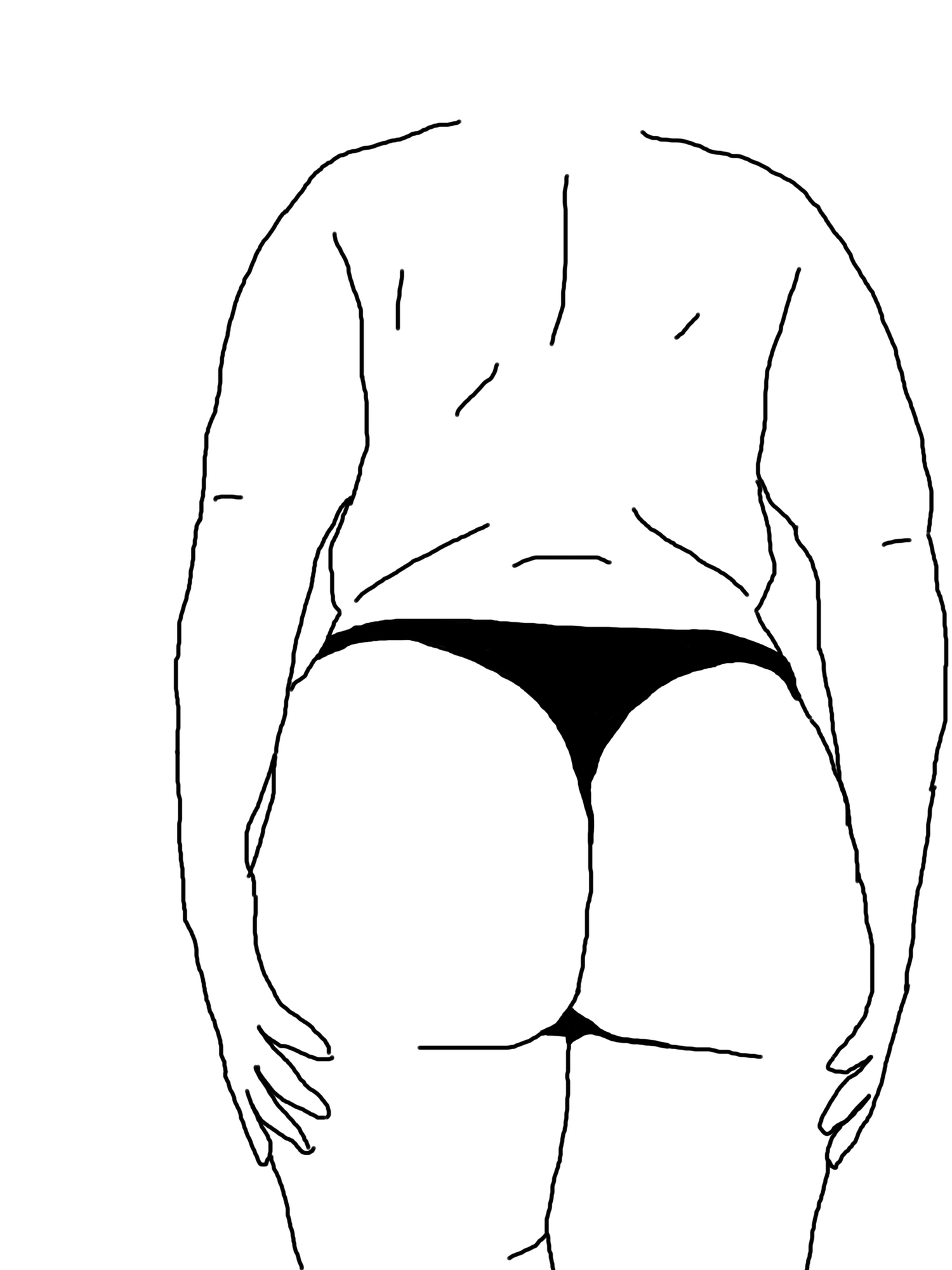 A woman outline