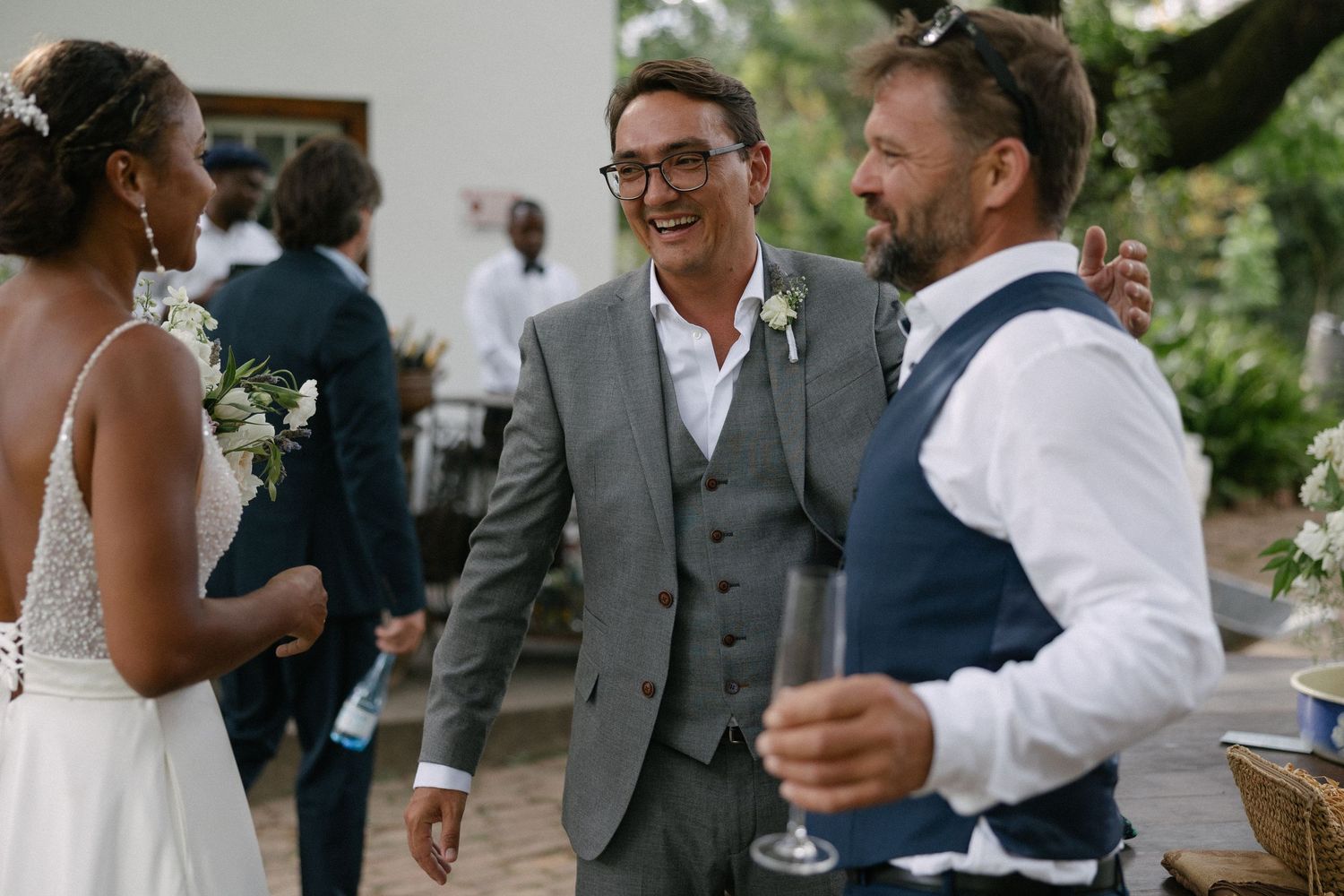 Jenny and Tobias at Montpellier wedding photos capturing celebrations and beautiful portraits with Christene de Coning Photography