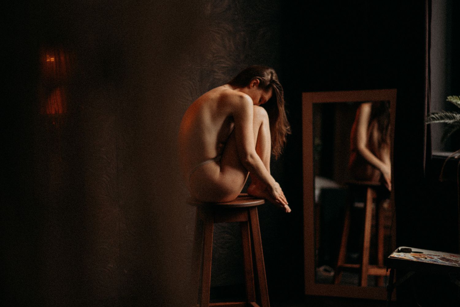 Dramatic silhouette photography series in low-key lighting.