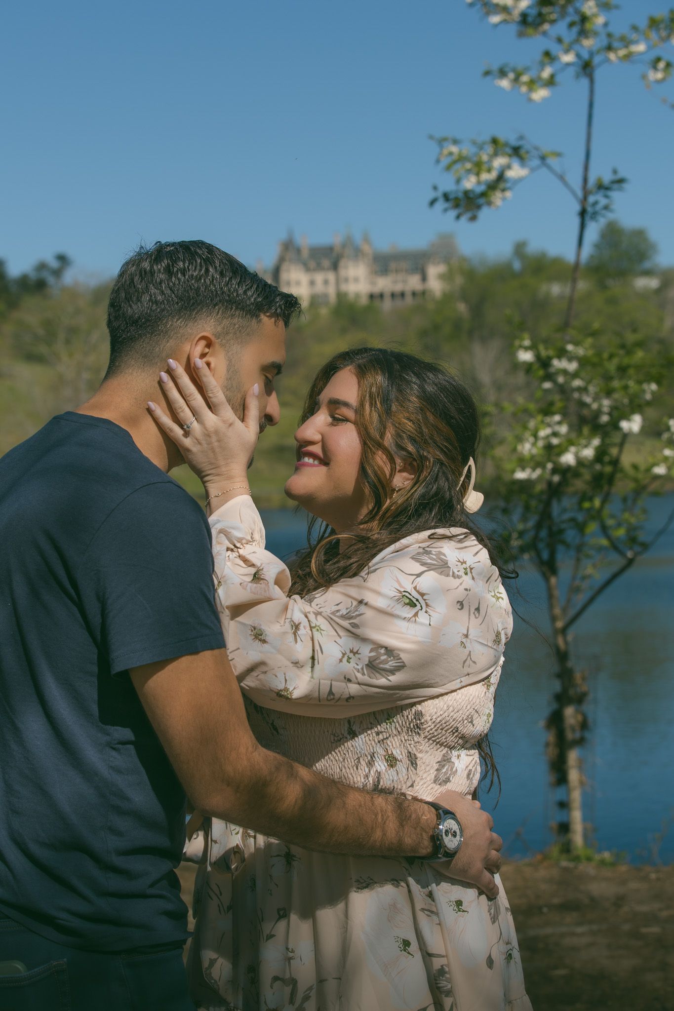 romantic proposal engagement adventure session biltmore estate surprise photographer inclusive asheville NC SC TN GA
