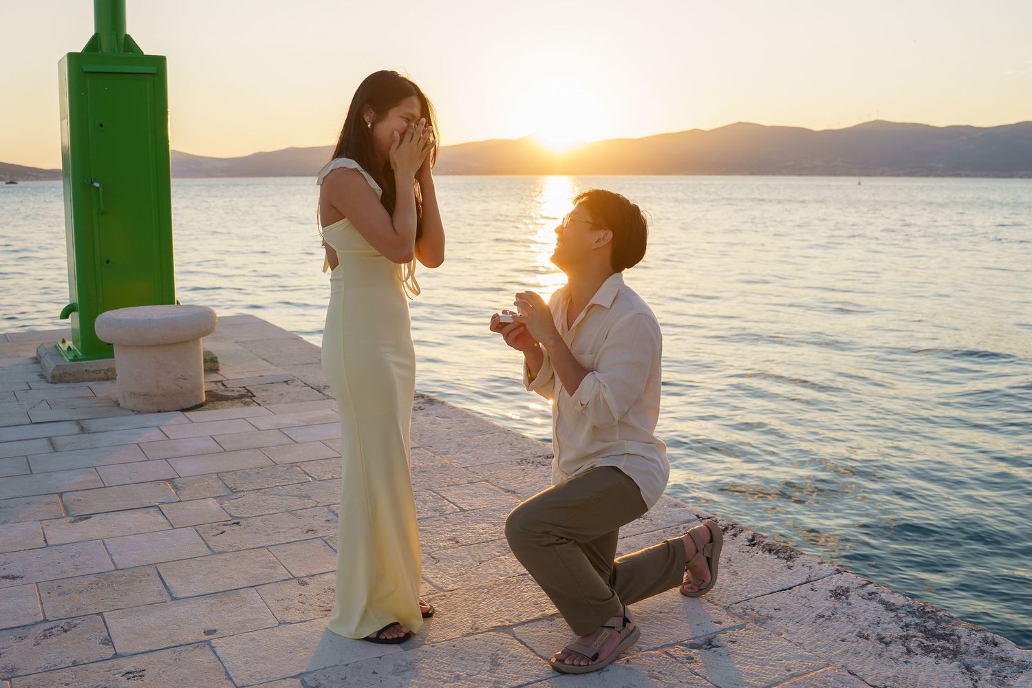 Split Croatia proposal photographer the best sunset view exclusive location in SPLIT