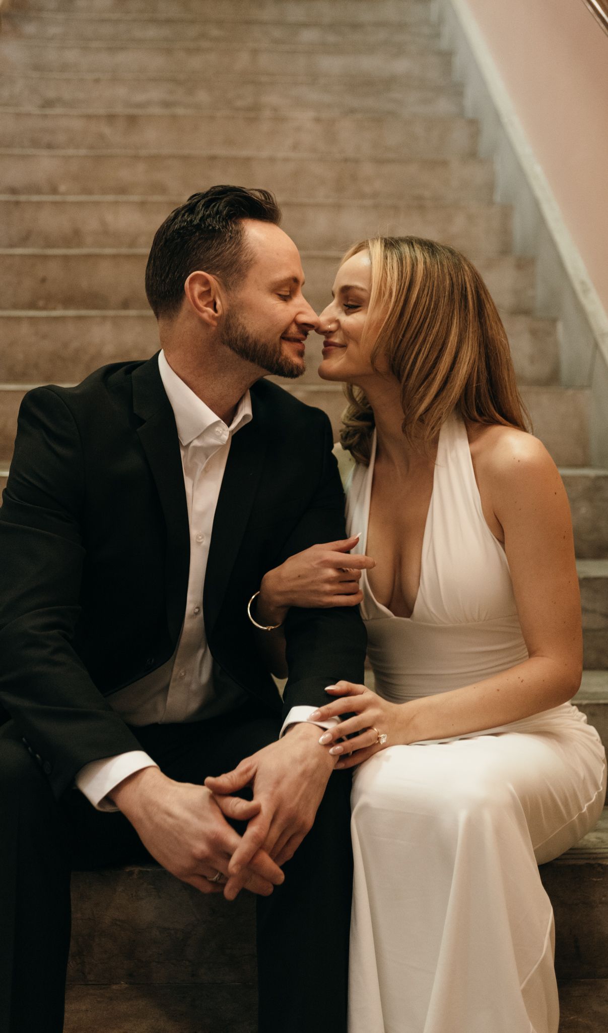 Romantic photography session capturing authentic connection.