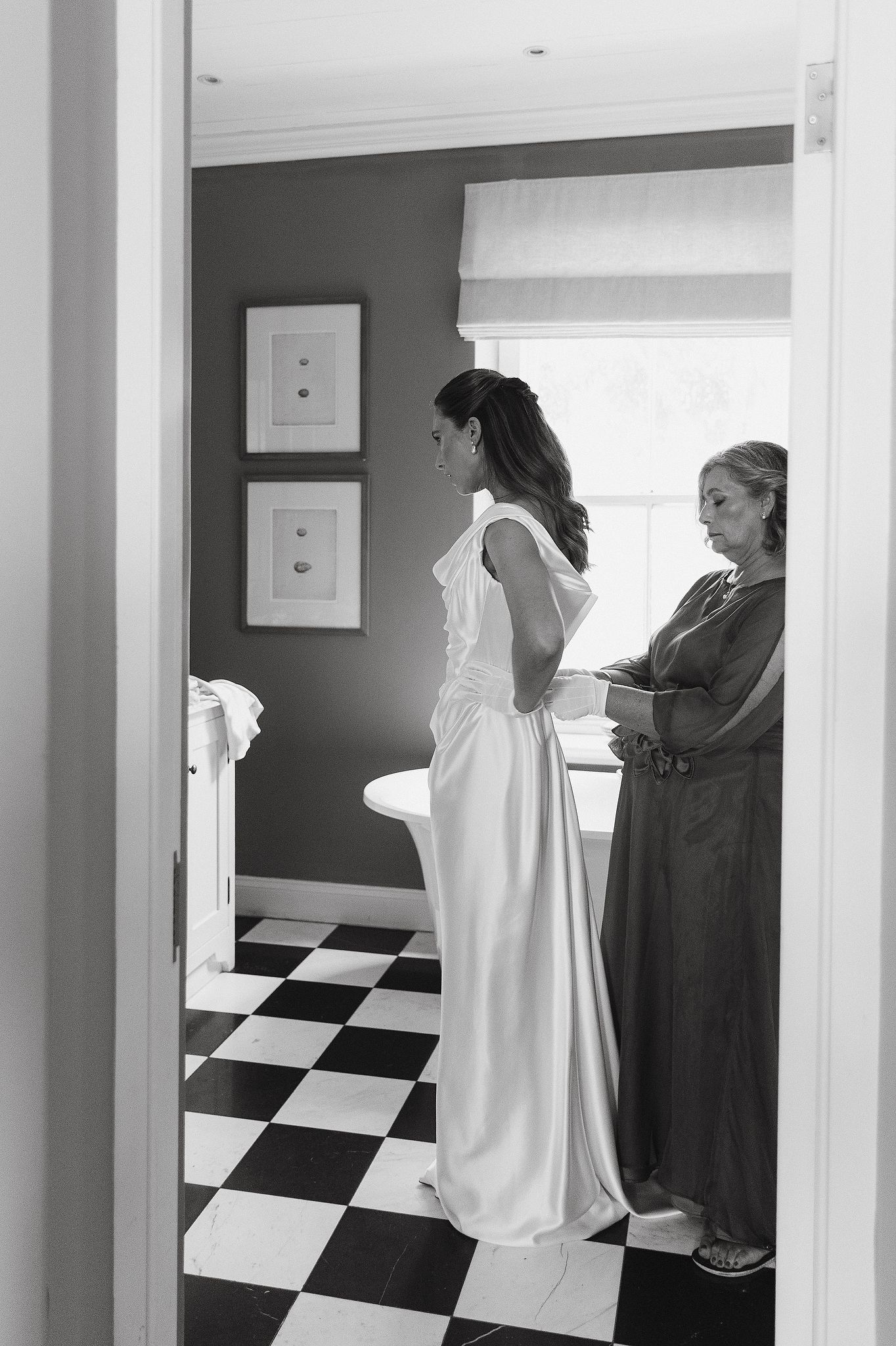 Bridal portrait at La Cotte Franschhoek cottage