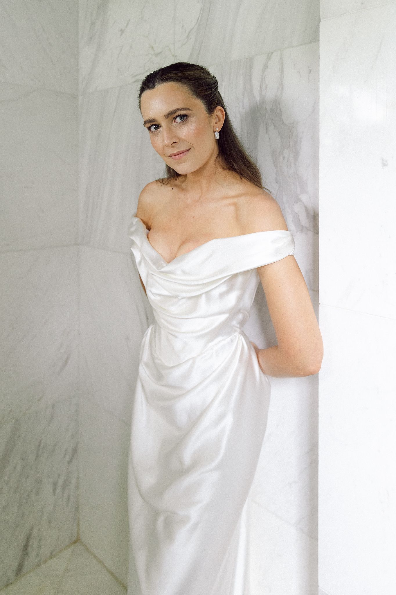 Bridal portrait at La Cotte Franschhoek cottage
