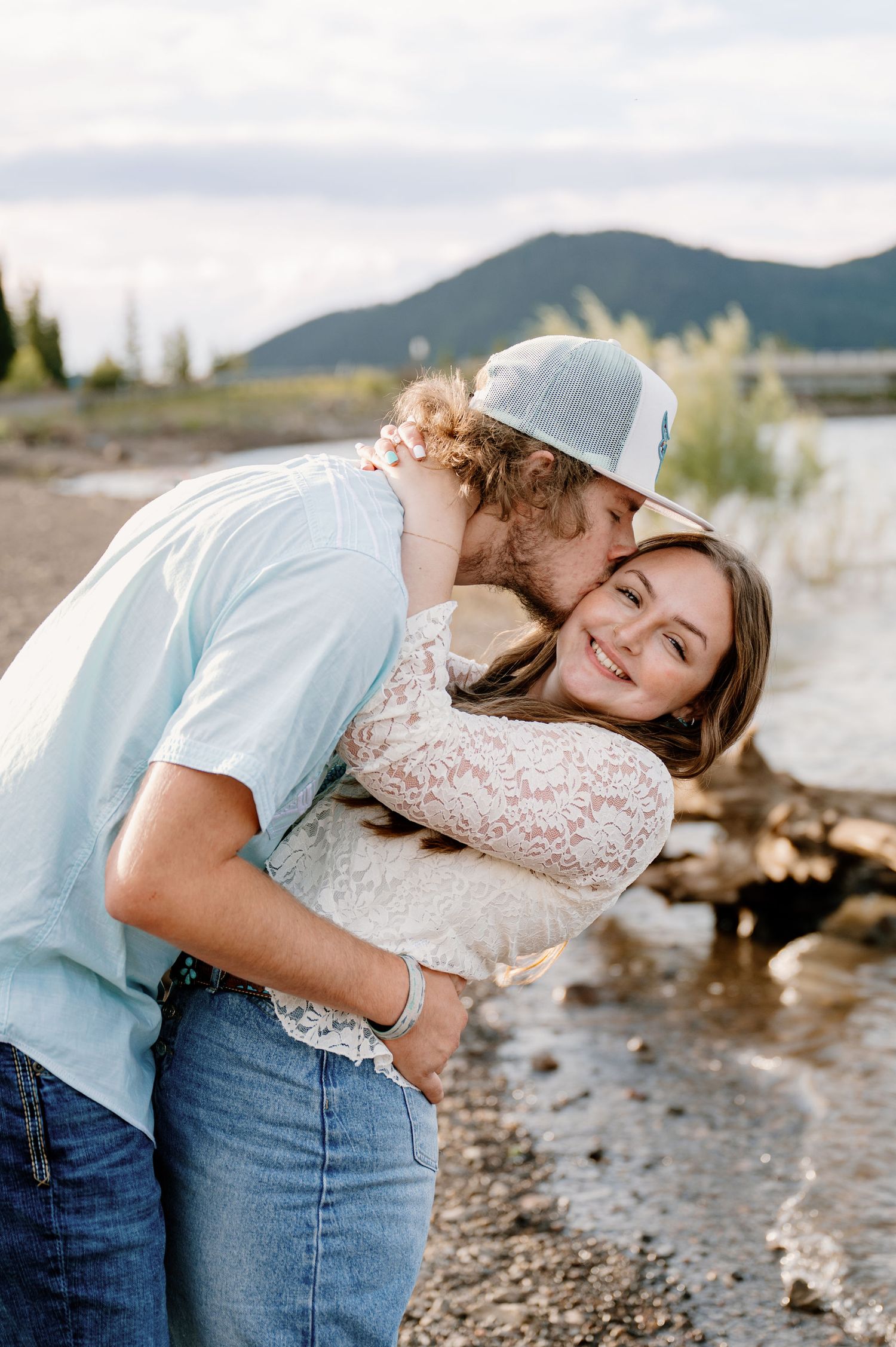 Sunny summer engagement photos in Bozeman, Montana