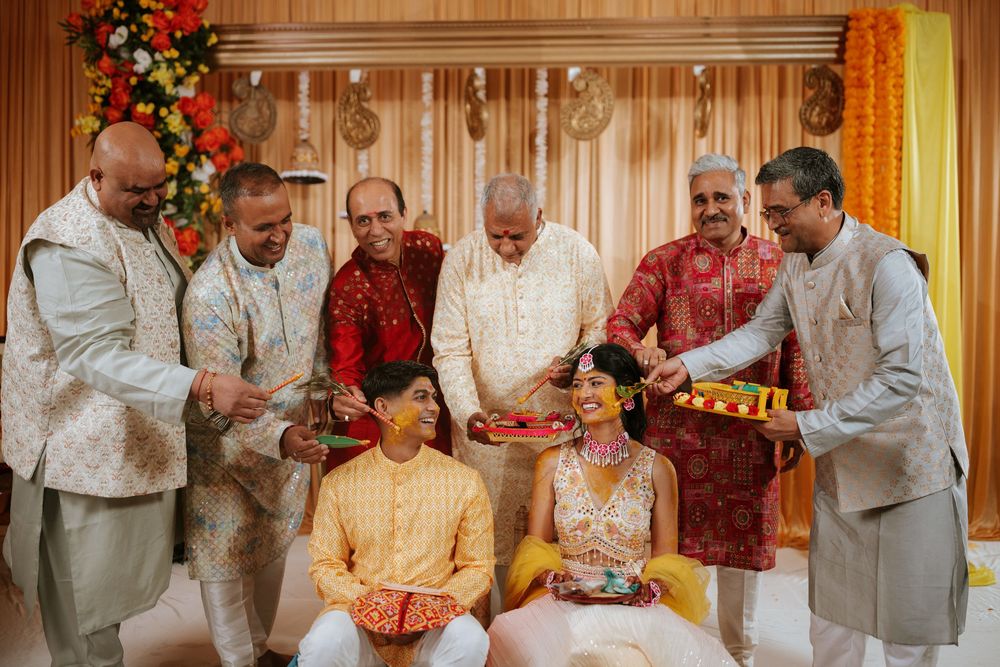 A collage of traditional Indian wedding ceremony moments showing rituals and cultural customs during a wedding celebration.