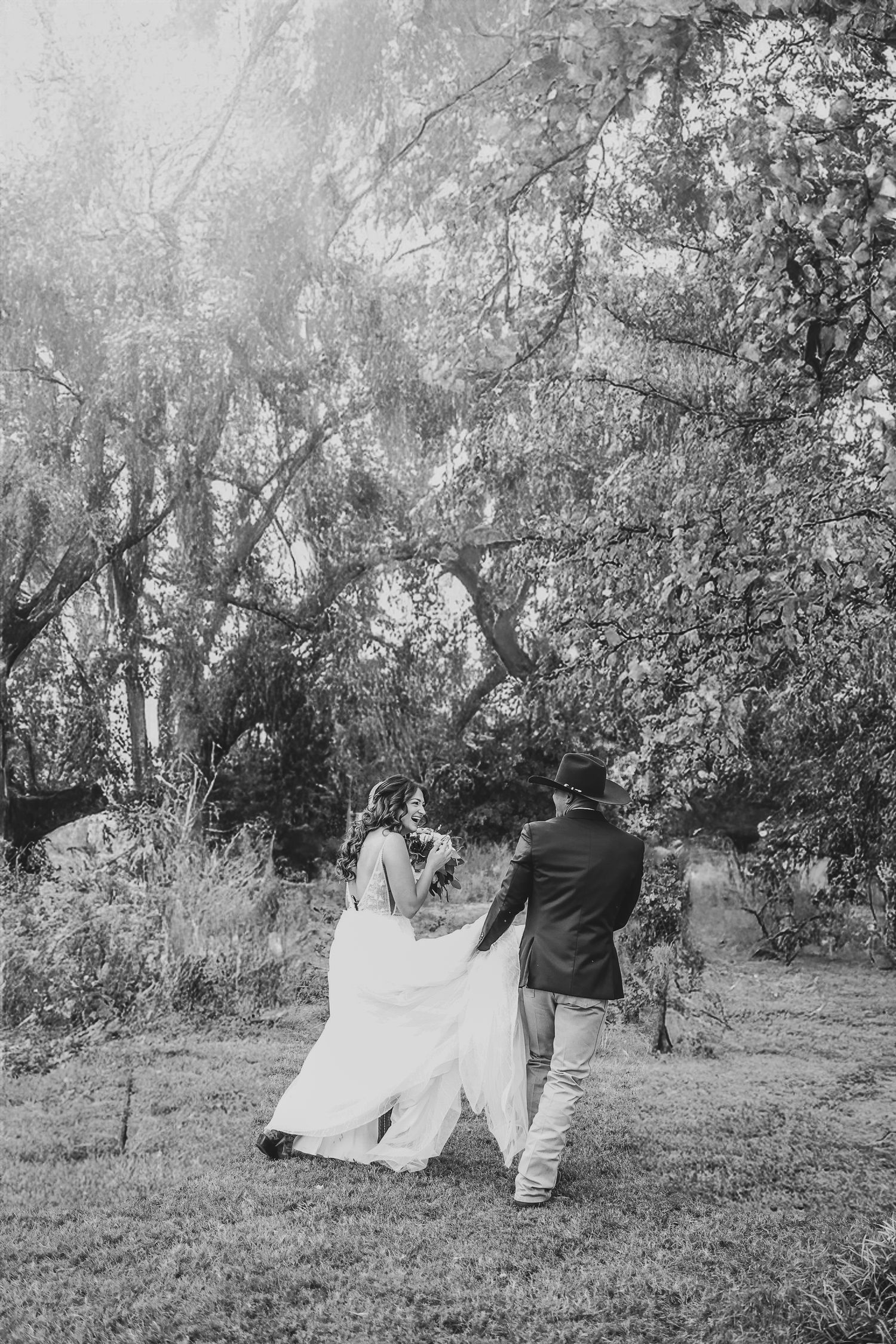Bride and groom sunset photos by April Pinto Photography at The Barn at Paradise