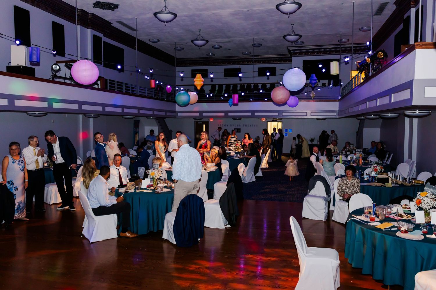 colorful stunning reception at The Hoogland Center For The Arts in Springfield IL