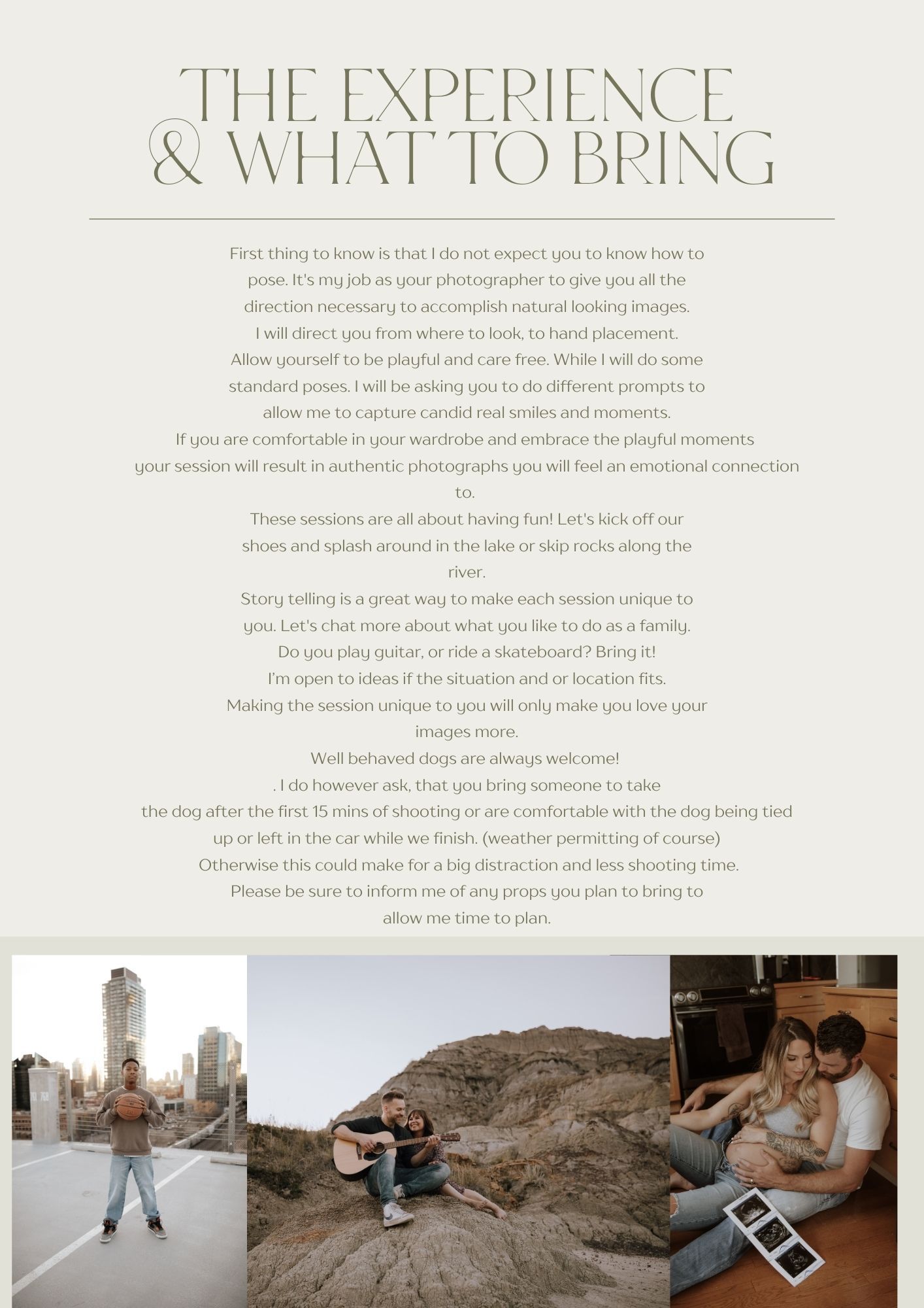 Stylish modern wedding photo album layout with text and multiple images showing romantic moments.