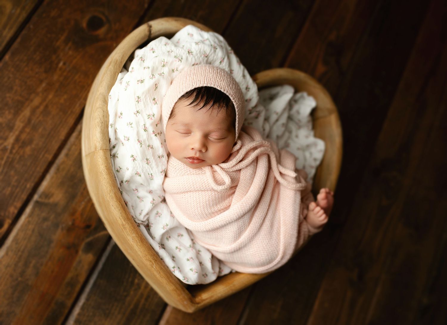 Newborn in a heart. Greenville newborn photographer, Easley newborn photographer, Upstate newborn photographer, Greenville newborn